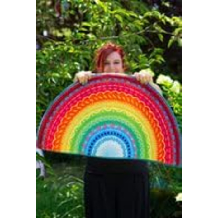 Різнокольорові килимки для дверей у райдужному дизайні - Розмір 80 см x 45 см - 4 кольорові варіації (різнокольорові)