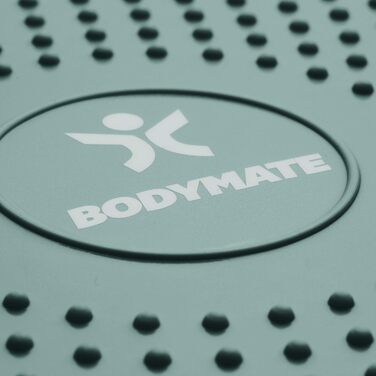 Кулькова подушка для сидіння BODYMATE з насосом РІЗНІ КОЛЬОРИ Діаметр 34 см - Балансова подушка, Повітряна подушка, Балансирна подушка, Шипована подушка - кор, фітнес, реабілітація, координація та тренування спини MIDNIGHT-GREEN