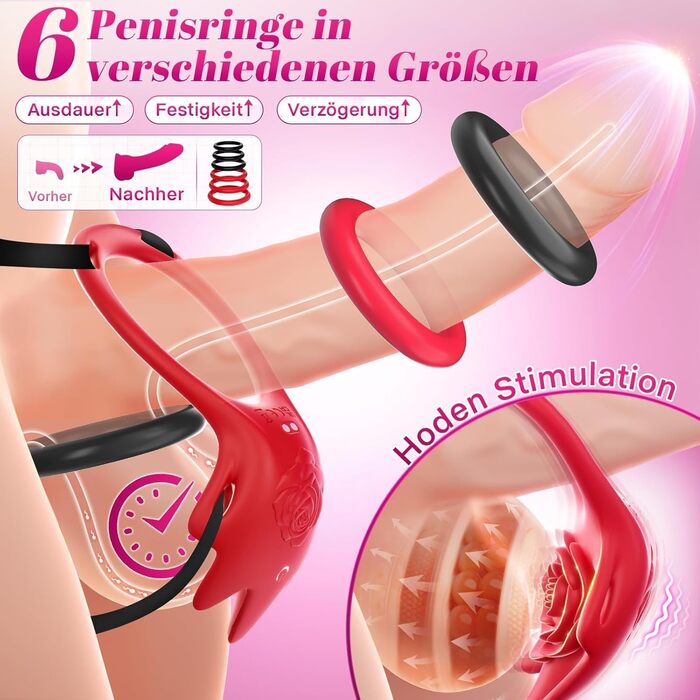 Інтерактивний вібратор зі штучним інтелектом, секс-іграшка для пар, жіночий із додатком, з 6 кільцями для пеніса, 9 налаштувань вібрації для жінок, тиха багатоточкова стимуляція клітора для БДСМ, секс-іграшка для пар, екстремальні секс-іграшки