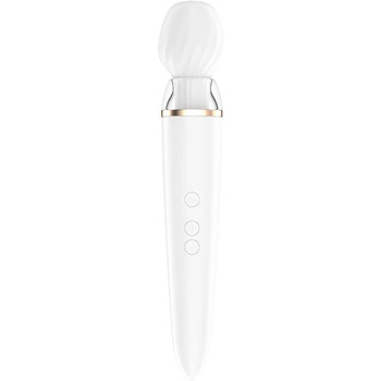 Додаток Satisfyer Double Wand-er Connect, масажер XXL, надзвичайно міцний, керування програмою, водонепроникний (IPX7), безпечний для шкіри силікон