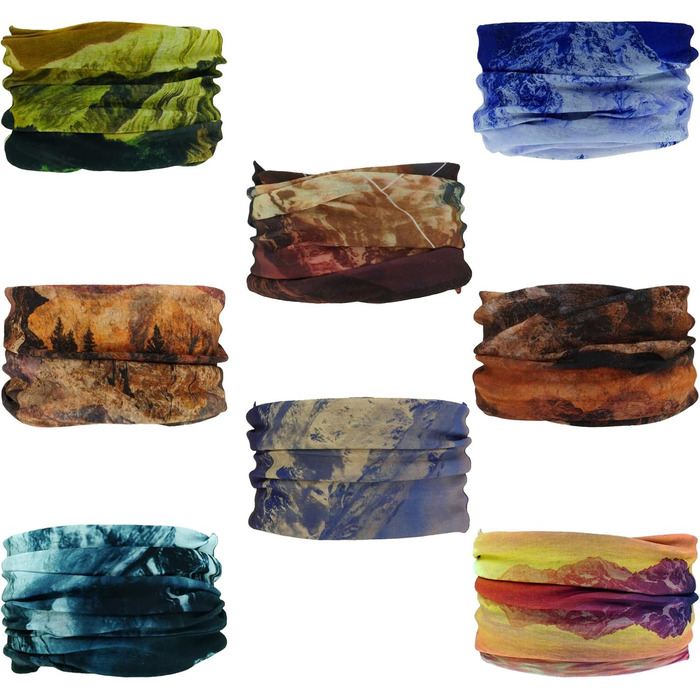 Багатофункціональних хусток для жінок та чоловіків, чорного кольору, 8