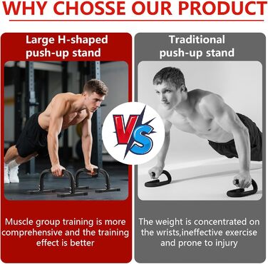 Турніри Parallettes, ручки для віджимань Parallettes для калістеніки, 300 кг/661 фунтів, стійка для віджимань, обладнання для фітнесу, Parallettes для калістеніки для тренування м&39язів та силових тренувань, чорний