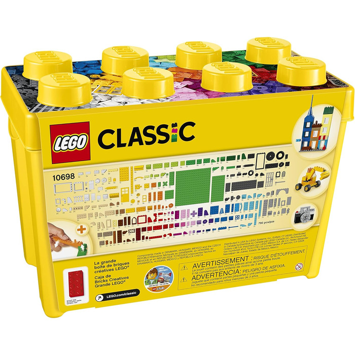 Конструктор LEGO Classic Велика коробка з кубиками, 790 деталей