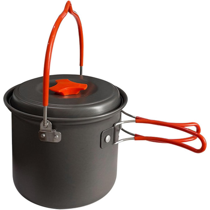 Набір для кемпінгу об&39ємом 1,4 л, термостійкий алюмінієвий сплав, підходить для експедицій у дикій природі