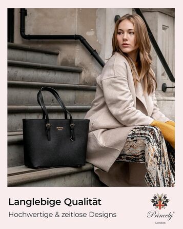 Стильна жіноча сумочка - Простора сумка на блискавці з внутрішніми відділеннями M Black