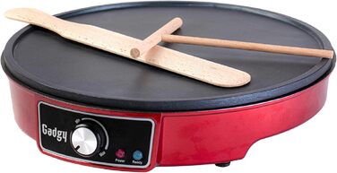 Кавоварка для млинців з антипригарним покриттям Креп діаметром 30 см Млинниця з намазувачем тіста та млинцями Млинниця для млинців, млинців, оладок одиночна