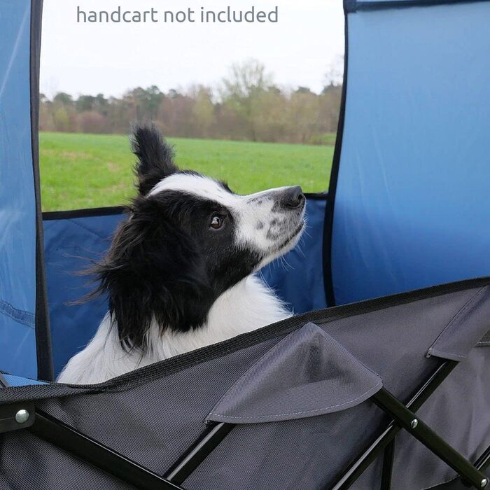 Універсальний навіс від сонця для даху візка ручного візка з вікном відкидний візок пляжний візок синій