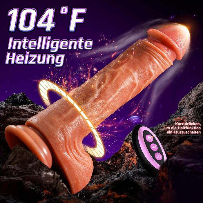 Покращений інтерактивний вібратор для пеніса зі штучним інтелектом 5-в-1, фалоімітатор XXL з штовхаючою, вібруючою та зігрівальною секс-іграшкою для жінок, комплекти вібраторів з рідкого силікону для анального сексу для жінок з присоскою, тілесно-коричнев