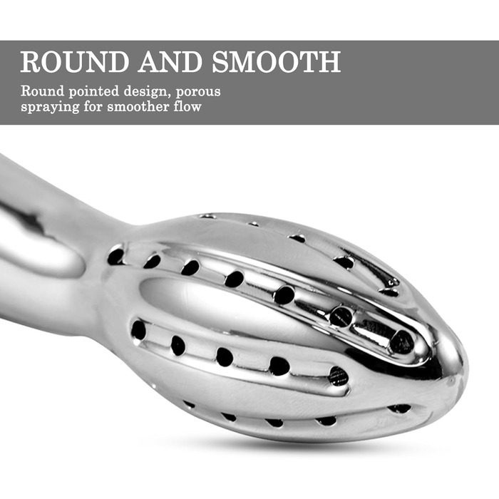 Анальна душ-насадка Po Dusche, металева, пориста