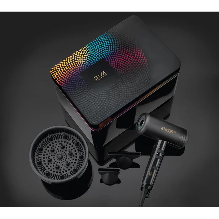 Фен Diva Atmos Dry, чорний