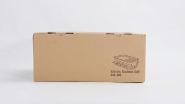 Раклетний гриль на 8 осіб з антипригарним покриттям, раклет з 8 міні-сковородами для раклету та 4 дерев'яними лопатками, плавно регульована температура, 1500 Вт, нержавіюча сталь 8 осіб