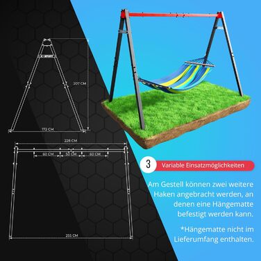 Подвійна гойдалка (метал) з лелечим гніздом та дитячою гойдалкою Рама гойдалки витримує навантаження до 150 кг Стабільна та безпеч
