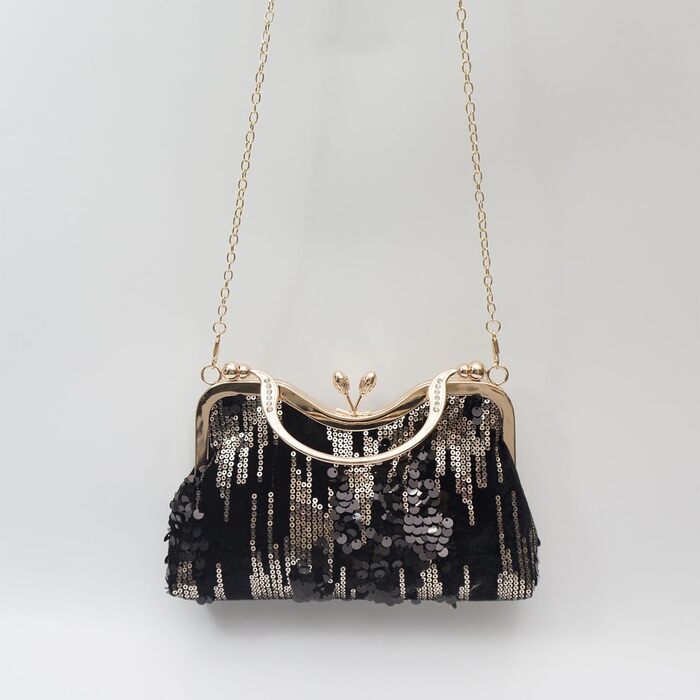 Вінтажна вечірня сумочка 1920-х років з паєтками, оксамитовий клатч для жінок, весідна сумочка для нареченої, елегантна сумка на ланцюжку з діамантами та стразами, темно-синя
