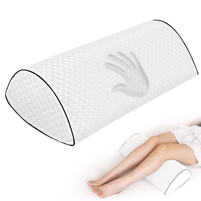 Подушка для колін для тих, хто спить на боці, подушка з піни з ефектом пам&39яті для сну на спині та стегнах, клиноподібна подушка для сну на спині, ергономічна підтримка сну (для жінок)