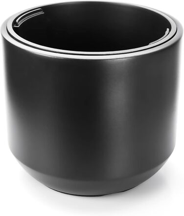 Квітковий горщик BigDean Style ø 40 см, антрацитовий, зі знімним внутрішнім горщиком - всепогодний квітковий горщик з ударостійкого пластику - великий горщик, підходить для використання на вулиці та в приміщенні ø 40 см