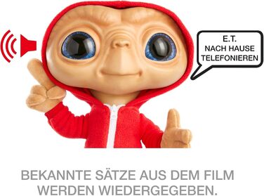 М'яка іграшка Mattel E.T. позаземний 40-річчя, плюшевий ET з підсвіткою та звуками, подарунок для колекціонерів, для дітей від 4 років, багатокольоровий