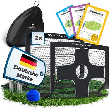 Набір дитячих футбольних воріт із кріпленням стінки-мішеней, включаючи картки-випробування - футбольні ворота для дітей у саду, вуличні футбольні ворота для дітей, ворота, футбольні ворота, ворота