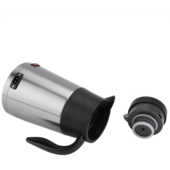 Автомобільний чайник Kuuleyn 1300 мл, автомобільна кружка з нержавіючої сталі з електричним підігрівом, 12 В/24 В з нержавіючої ст