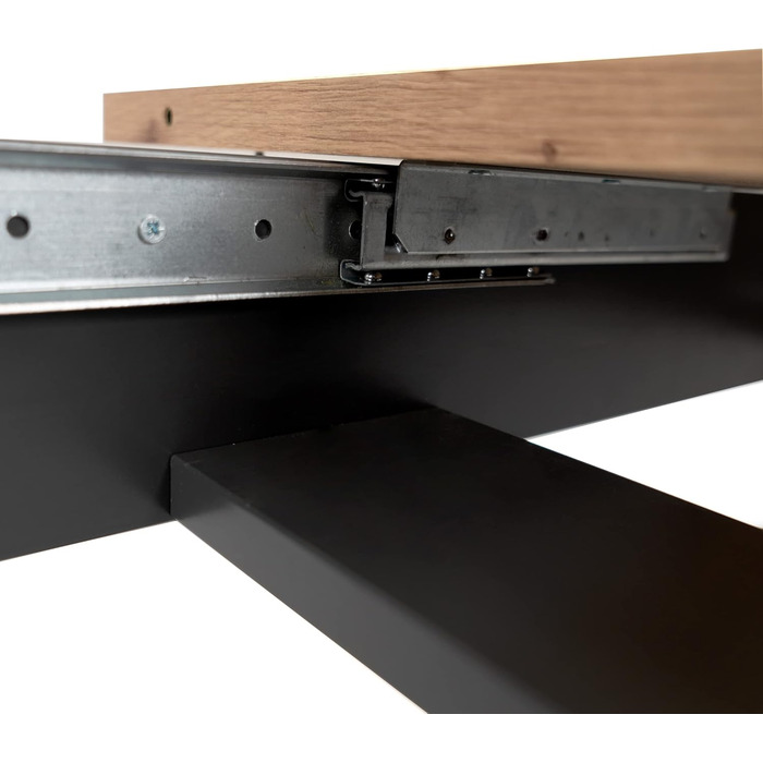 Розкладний обідній стіл Newfurn 160-200 см, включаючи стільницю, антрацит, дуб сонома, обідній стіл у сучасному сільському стилі - 160x75x90 см (ШxВxГ) - Кухонний стіл Обідній стіл - дуб сонома 160-200 x 90 см