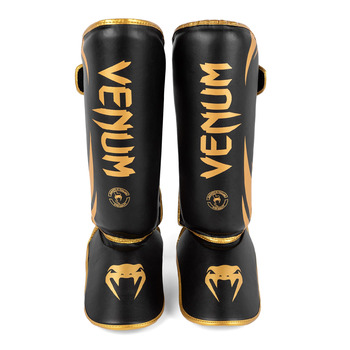 Захисні чохли для гомілок Venum для дорослих Challenger 2.0 L чорні/золоті