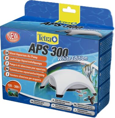 Повітряний насос для акваріума Tetra APS 300 - тихий діафрагмовий насос для акваріумів від 120 до 300 літрів, білий