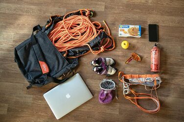 Страховка PETZL GRIGRI з блокуванням за допомогою ексцентрика та ручкою Anti-Panic, помаранчева