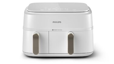 Аерофритюрниця Philips Airfryer 3000 Serie з двома кошиками, Білий, 9 л