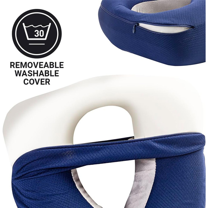 Подушка для шиї GoTravel Memory Dreamer 25 см світло-блакитна