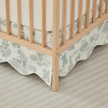 Спідниця для ліжечка Brandream з гребінцем, бавовняна, французький кантрі, туалет для малюків, спідниця для ліжечка для немовлят, бохо, богемний, нейтральний, вінтажний, зелений, туалетний, квітковий, фермерський, шик, бохо, богемна, зелена, туалетна