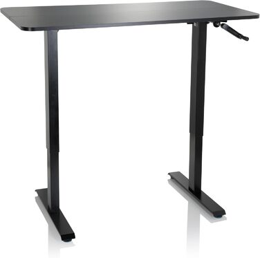 Стіл з регульованою висотою 120x60 см Stand CR Black Комп&39ютерний стіл з ручним регулюванням висоти, 802115