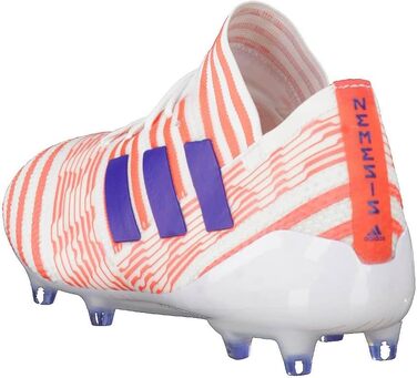 Жіночі футбольні бутси adidas Nemeziz 17.1 FG, розмір 38 EU, білі, чорний колір Mystery Ink, легкий кораловий