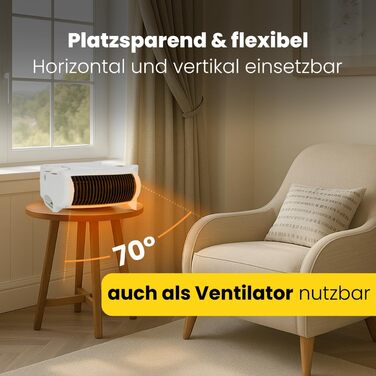 Електричний обігрівач - Тепловентилятор - Допоміжний обігрівач - Регульований термостат - 2 режими нагріву - Функція охолодження - 2000 Вт - Boman HL 1095 CB