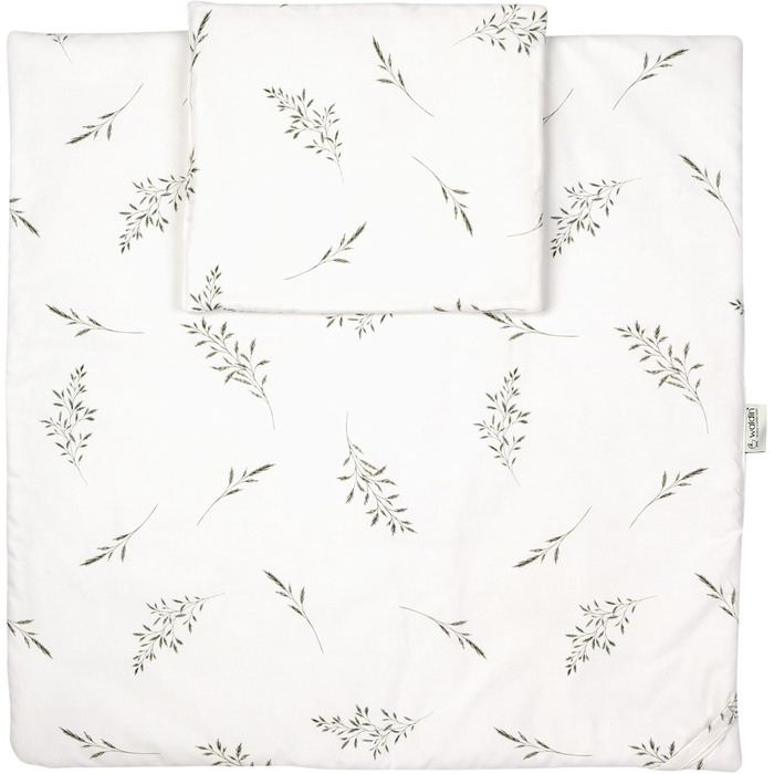 Дитяче ліжко Waldin Oval, комплект трансформованого 7-в-1, ліжечко, дитяче ліжко з матрацом, пеленальний столик, приліжкове ліжечко, дерево біле, тканина білі гілки