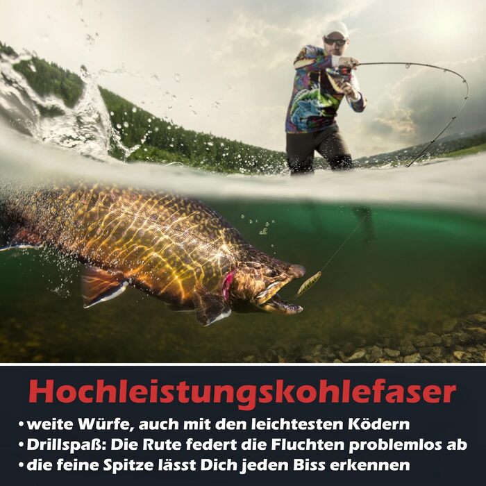 Набір волосіней Paradox Fishing UL-Ruten Set I Trout Series XI 1,85 м Wg. 1,2 г-4 г I Spoon Rute Forellenrute Ultralight Rute UL Rute Ul-Rute Trout Series X 1,85 м Wg. 1,2 г-4 г