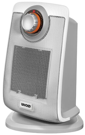 Керамічний вентилятор-обігрівач Unold 86440 - білий, до 2000 Вт, функція вентилятора, 4-ступінчастий термостат, коливання 75, легкий та тихий, захист від перегріву, ручка для перенесення, захист від крапель IP21
