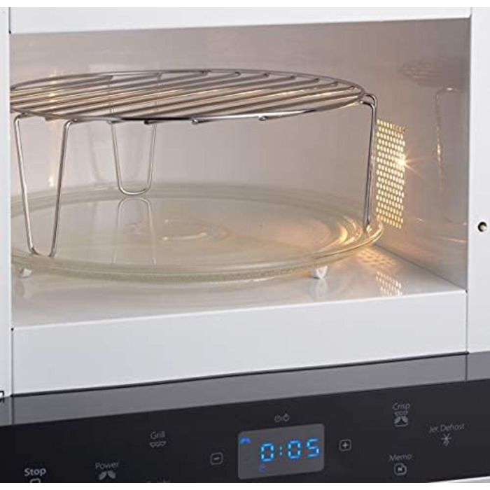 Комбінований гриль і мікрохвильова піч / Варильна камера 700 Вт / 13 л / Функція хрусткої скоринки / Супер компактний дизайн Особливо компактний в кутах / Гриль / Функція швидкого розморожування, срібло, 38 SL