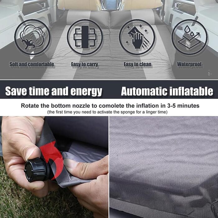Надувний матрац для автомобіля, для KIA Sorento 2013-2023 2024 2025 Надувний матрац для заднього сидіння/багажника автомобіля Надувні матраци для автомобіля Надувний матрац для кемпінгу, звичайний A