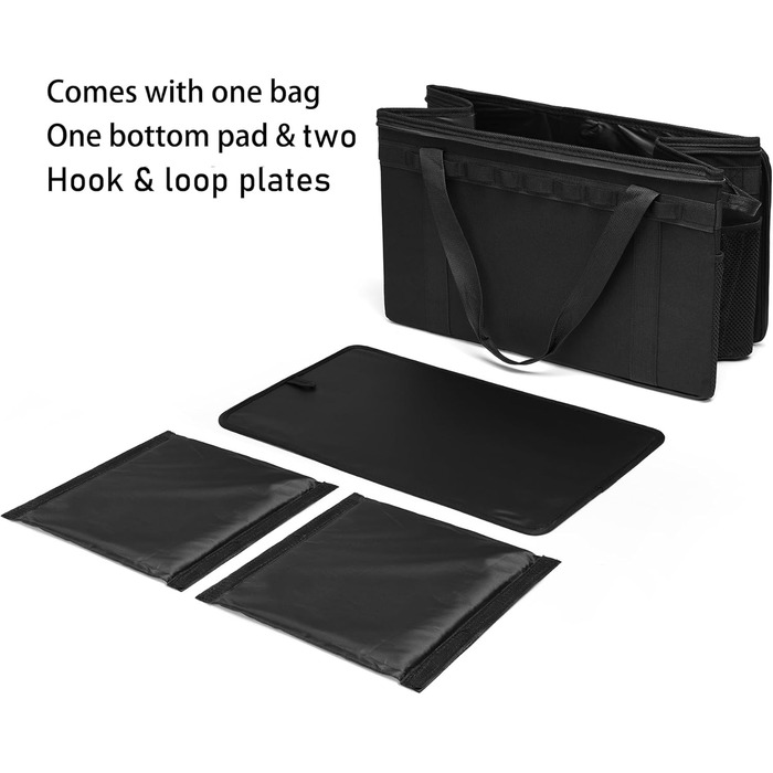 Тактична сумка для зберігання речей для кемпінгу, 46 л, органайзер для багажника (чорна)