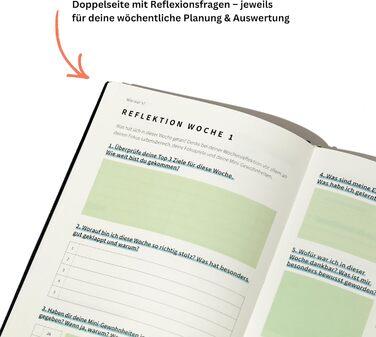 Щоденник успіху BACKWIND PLANNER - Ваш 12-тижневий щоденний планувальник для сталих змін з міні-звичками - Бездатований планувальник справ А5 - Щоденник - Тижневий планувальник - Квіткова обкладинка