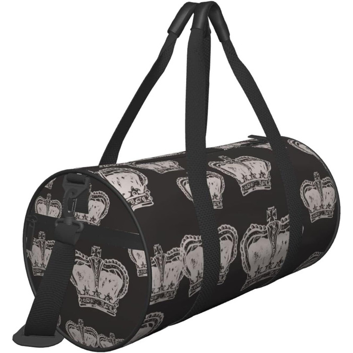 Вінтажна дорожня сумка Корона, спортивна сумка для чоловіків та жінок, містка спортивна сумка-мішок