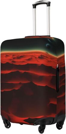 Чохол для валізи поперечного формату, міцний, підходить для валіз розміром 45.7 - 81.3 см, розмір M, Чорний, Середній