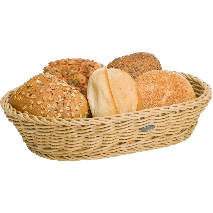 Багатофункціональний кошик Westmark, підходить для готелів та ресторанів, овальний, приблизно 32 x 23 x 7 см, синтетичне волокно, Saleen Edition, світло-бежевий, 02010730101 Бежевий 29,6 x 20 x 1 см