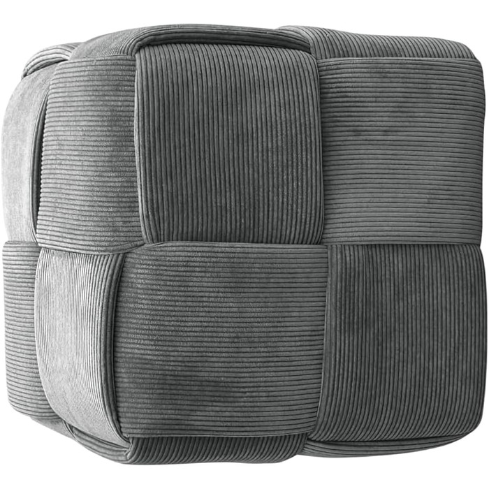 Пуф URBAN/Сірий вельвет/Подушка на підлогу/Табурет/Океан/Ш 40, В 40, Г 40 см