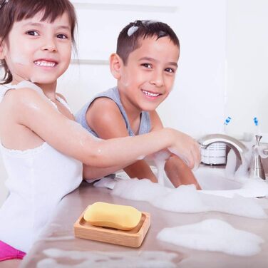 Шматки натурального дерев'яного бамбукового мила Дерев'яний, бамбуковий милотримач для душу ручної роботи Мильна скринька Мильна с