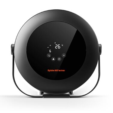 Тепловентилятор Spider Farmer, обігрів 540 Вт, інтелектуальне керування температурою, енергозбереження, тихий, 4 режими та 24-годинний таймер, нагрівальний елемент 10 PTC та вентиляційна трубка, підходить для кімнат з рослинами та гроутентів