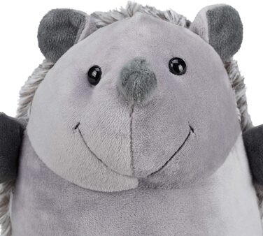 Їжачок Relaxdays, тканинний, для підлоги, всередині, декоративний обмежувач дверей у вигляді тварини, висота 19,5 см, м'який, важк