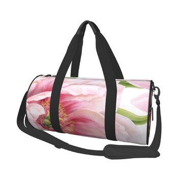 Дорожня сумка-циліндр з квітковим візерунком, спортивна сумка для чоловіків та жінок, сумка-мішок, спортивна сумка