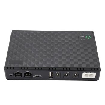 Джерело безперебійного живлення (UPS) з акумулятором 10400 мАг, USB 5В DC 5В/9В/12В, PoE 15В/24В, потужністю до 18Вт (Європейська вилка 85-265В)