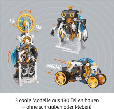 Набір для експериментів Mechanical Power KOSMOS, моделі на спіральній пружині