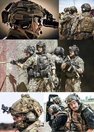 Тактичний шолом для пейнтболу, страйкболу та пейнтболу Rapid чохол, багатофункціональне захисне кріплення для ПНВ типу PJ, для спорту на свіжому повітрі, полювання, стрільби (чорний), один розмір